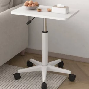 Movable Lifting Small Table Pulley Small Sofa Bedside Table Standing Upright Laptop Desk Office Desk Versatile - Image 4