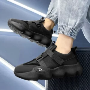 Summer Cool Man Shoes 2024 New Fashion Black Platform Sneakers Chunky Shoes Casual Y2k Trainers for Men - Image 4