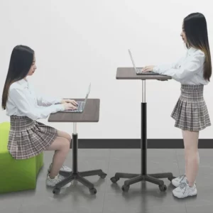 Movable Lifting Small Table Pulley Small Sofa Bedside Table Standing Upright Laptop Desk Office Desk Versatile - Image 5
