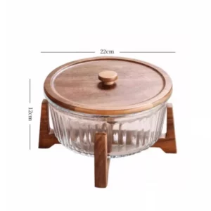 Large Household Glass Storage Jar Living Room Coffee Table and Fruit Platter New Chinese Candy Plate and Snack Plate - Image 3