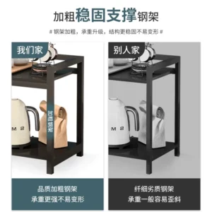 Double Layer Small Side Table Tea Table Tea Rack Chess And Card Room Special Shelf For Card Play Tea Table - Image 4