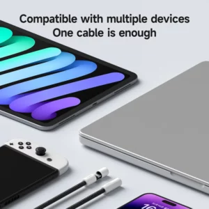 Hagibis USB C to USB C Cable With Protective Cap 240W Type C Cable PD 3.1 Fast Charging Cord for iPhone 16 15 Macbook Pro iPad - Image 6
