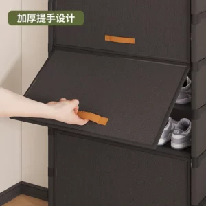 Shoe cabinet, multi-layer dust-proof model at home door, simple shoe rack student dormitory finishing rack, shoe storage cabinet - Image 4