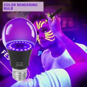 12W E27 UV LED Bulb Purple Black Lights Bulbs Glow in the Dark Party Halloween Decoration Fluorescent Light Lamp AC 85-265V - Image 6