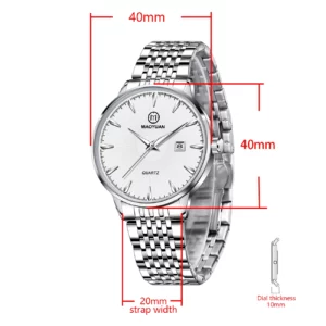 2025 New Maoyuan Luxury Watch Business Waterproof Male Clock Luminous Date Stainless Steel Square Quartz Men Watch reloj hombre - Image 3
