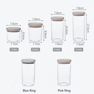 Sealed Jar Kitchen Storage Sealed Ring Bottle Food Grade Transparent Container Miscellaneous Grain Snack Storage Jar - Image 6