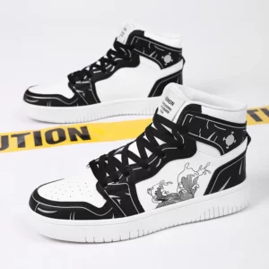 Sneakers Men High-top Flat Leather Breathable Casual Comfortable Walking Shoes Outdoor Luxury Designer Big Size Tennis Shoes Man - Image 3