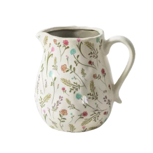 Kettle Ceramic Vase Decoration Living Room Flower Arrangement Hydroponic Ware French Style Retro Pastoral Style Advanced Sense - Image 5