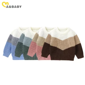 ma&baby 6M-3Y Toddler Infnat Newborn Baby Boy Girl Sweaters Knit Long Sleeve Pullover Tops Winter Fall Casual Clothing - Image 6