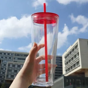 710ml Water Cup High Capacity Multifunctional Water Bottle With Strew Splash-proof Travel Transparent Drinking Bottle For Home - Image 2