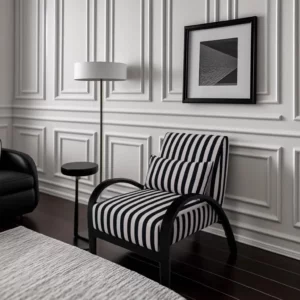 Simple lamb wool single sofa chair living room balcony - Image 2