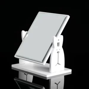Rotate Cute Rabbit Makeup Mirror With Drawer Desktop Cosmetic Storage Box Organizer Multifunction Rack Single Side Mirror - Image 4