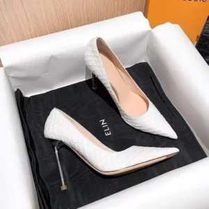 New White Super High Stiletto Heels Pumps Women Office Pointed Toe Thin Heel Party Shoes Woman High Heel Work Dress Shoes - Image 3