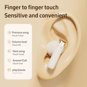 Retro True Wireless Headphones Ultra Long Life Noise Cancelling Bluetooth 5.3 In-ear Sports Headphones With Touch Control 2025 - Image 4