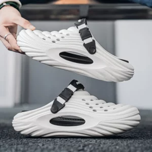 Men's Arch Support Clogs Garden Shoes Slip-on Outdoor Beach Slippers Sandals with Removable Comfort Cushion Footbed - Image 4