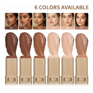 6Color Tinted Foundation Cream Stick Waterproof Lasting Oil-control Cover Acne Makeup Smooth Moisturize Concealer Serum Balm - Image 2