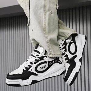 Street Blue Men's Skate Shoes Trendy Casual Outdoor Platform Hip Hop Sneakers Men Fashion Comfort Designer Skateboard Shoes Men - Image 6