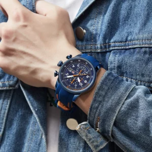 MINI FOCUS Electronic Quartz Mens Watches Auto Date Wristwatch Water Resistant Clock Gift for Men relogio masculino 0379G - Image 2