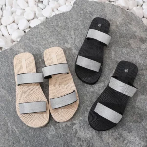New Fashion Women Slippers Flip Flops Casual Ladies Slippers Beach Open Toe Shoes Female Indoor Slides Pantuflas Mujer - Image 1