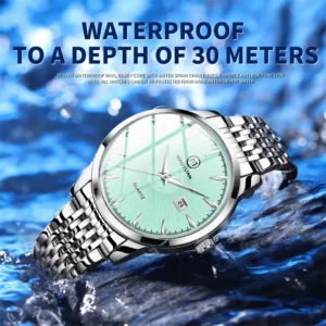2025 New Maoyuan Luxury Watch Business Waterproof Male Clock Luminous Date Stainless Steel Square Quartz Men Watch reloj hombre - Image 2