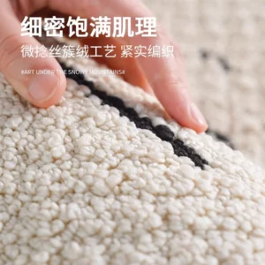 French Style Carpet Living Room Modern Simple Bedroom Bedside Mat Thick Home Area Rugs for Cloakroom Light Luxury Table Mat - Image 5