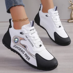 2024 Women with Waterproof Anti Slip Lace Up Shoes Trendy Trend Versatile Autumn Women Walking Outdoor Sneakers Zapatos De Mujer - Image 2