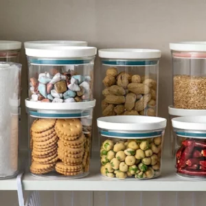 Sealed Jar Kitchen Storage Sealed Ring Bottle Food Grade Transparent Container Miscellaneous Grain Snack Storage Jar - Image 4