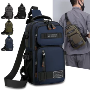 Fashion Men's Waist Packs Chest Bag High Quality Oxford Crossbody Bags For Men Fashion Casual Men Bag Handbag Male Chest Pack - Image 1