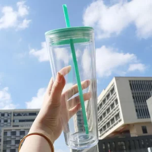 710ml Water Cup High Capacity Multifunctional Water Bottle With Strew Splash-proof Travel Transparent Drinking Bottle For Home - Image 3