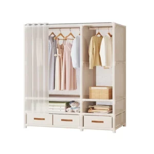 Dustproof Multipurpose Storage Rack, Large Capacity, Simple Assembly Clothes Cabinet Space, Household Wardrobes, Bedroom - Image 6