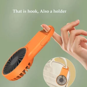 Xiaoimi 2025 Arrival Min Wind Air Cooling Hand Portable Usb Desktop Rechargeable Handheld Fan with Hook For Summer - Image 3