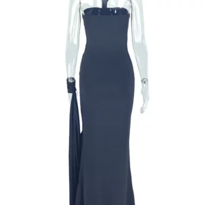 Weird Puss Elegant Halter Maxi Dress Women Backless Skinny Hand Strap Hem Summer Trend Sexy Vacation Birthday Party Vestidos - Image 6