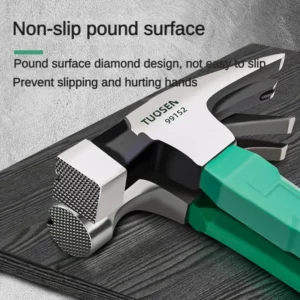 Multi functional anti-skid shockproof claw hammer Woodworking hammering steel hammer Magnetic automatic nail hammer Hand tool - Image 4
