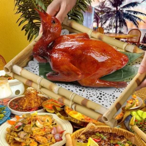 Japanese Bamboo Dessert Plate Southeast Asian Characteristic Tableware Roast Roast Squab Plate Hot Pot Creative Snack Plate - Image 3