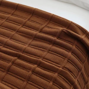 Warm Home Brown Knitted Blanket Cotton Bedspread Cobertor Vintage Simple Green Throw Sofa Bedding Home Decorations 130x180 - Image 2