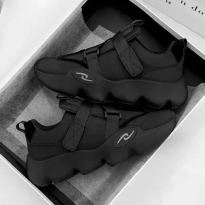 Summer Cool Man Shoes 2024 New Fashion Black Platform Sneakers Chunky Shoes Casual Y2k Trainers for Men - Image 2