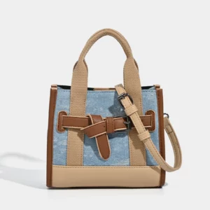 Luxury Designer Bag Tote Women Handbags Letter Shoulder Brands Soft PU Shopper Purses Spliced Color contrast Crossbody Bags - Image 2