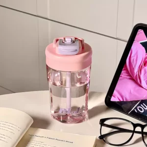 550/700ml Cute Water Bottle Sport Tumbler For Girls Kids Plastic Aesthetic Ice Hot Coffee Tea Juice Cup School Drinking Bottle - Image 5