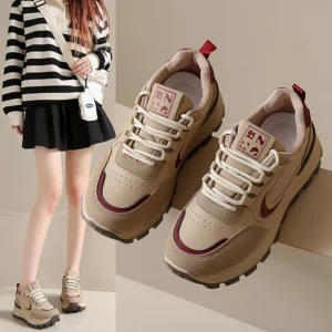 New Fashion Women's Vulcanized Shoes Wear-Resistant Casual Cushioning Sports Shoes Women Low-top Non-Slip Outdoor Running Shoes - Image 1