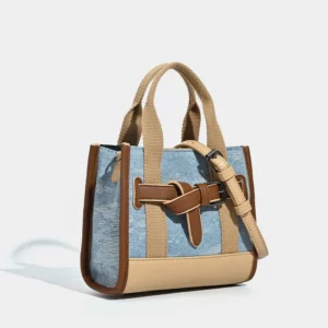 Luxury Designer Bag Tote Women Handbags Letter Shoulder Brands Soft PU Shopper Purses Spliced Color contrast Crossbody Bags - Image 1