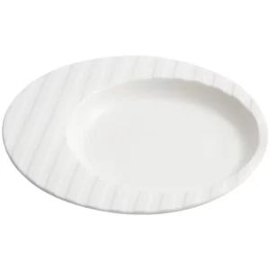 Ceramic line pattern pasta plate, premium light luxury plate, vegetable plate 2024 new hotel restaurant round medium plate - Image 5