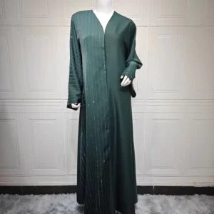 Eid Abaya Women Cardigan Dress Dubai Kaftan Muslim Caftan Long Robe Jalabiya Ramadan Morocco Islam 2025 Vestidos Largos - Image 6