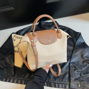 Fashion Commuting bag for women 2025 New Casual Canvas Crossbody Bag Small Handbag and Purse Ladies Hand-held Dumpling Bag - Image 5