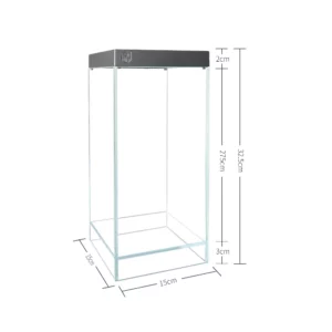 DIY landscape Glass Fishbowl Fish tank to simulate falling rain APP Bluetooth connection control Small Pet Fish Tank - Image 3