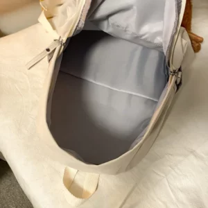 Waterproof Nylon Backpack for Women Simple Solid Color Bookbag Travel Backpack for Student Girls School Bag Female Shoulder Bags - Image 5