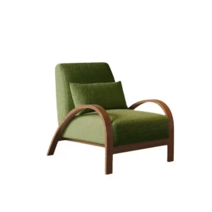 Simple lamb wool single sofa chair living room balcony - Image 5