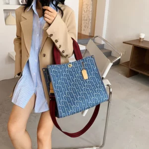 Canvas Tote Shopping Bag New Versatile Shoulder Crossbody Bags Printed Letters Large Capacity Women's Handbags Travel Storage - Image 1