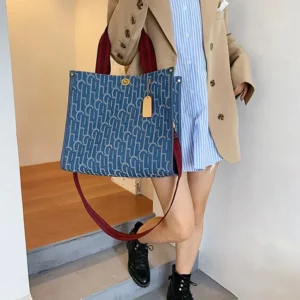 Canvas Tote Shopping Bag New Versatile Shoulder Crossbody Bags Printed Letters Large Capacity Women's Handbags Travel Storage - Image 5