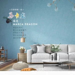 Modern Minimalist 3d Diatom Mud Wallpaper Bedroom Living Room Solid Color Light Green Non-self-adhesive Nordic Style Wallpaper - Image 5