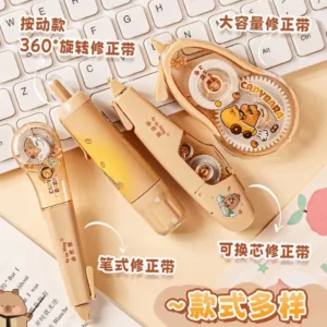 kawaii Aesthetic stationery back to school supplies capybara correction tape corrector school accessories equipment Cute things - Image 3